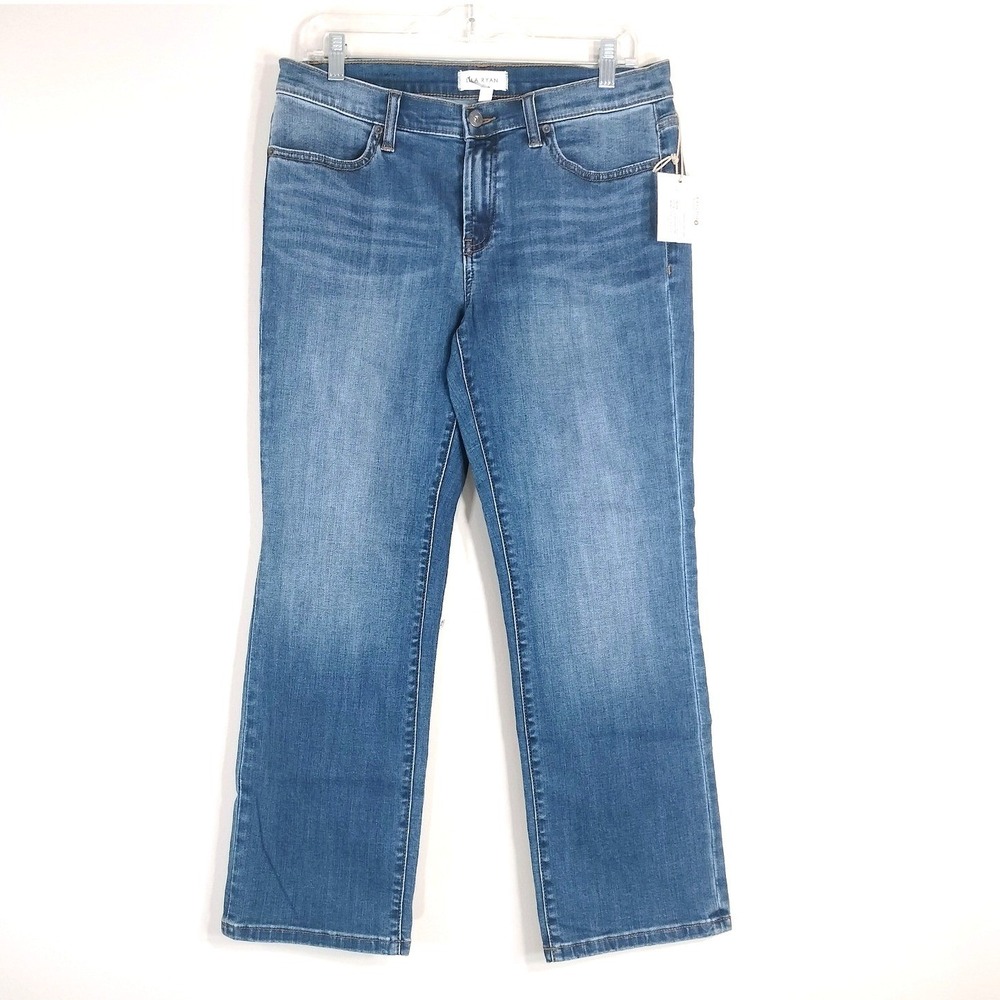 Lila Ryan Blue Jeans; Marina Straight Leg Stretch Denim; NWT